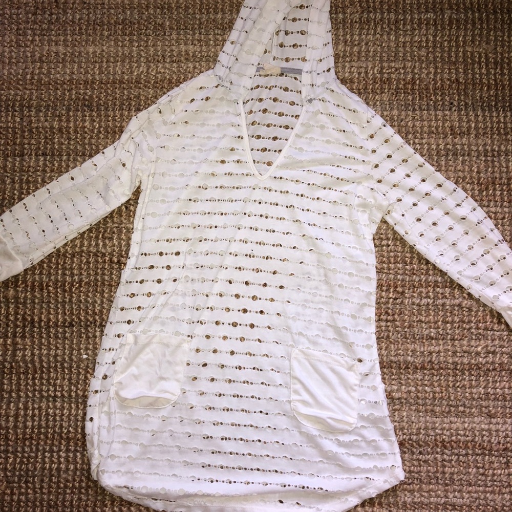Beach cover up with holes